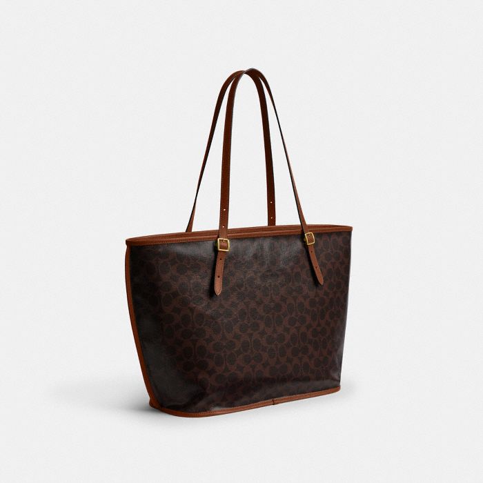 TAXI TOTE BAG IN SIGNATURE CANVAS