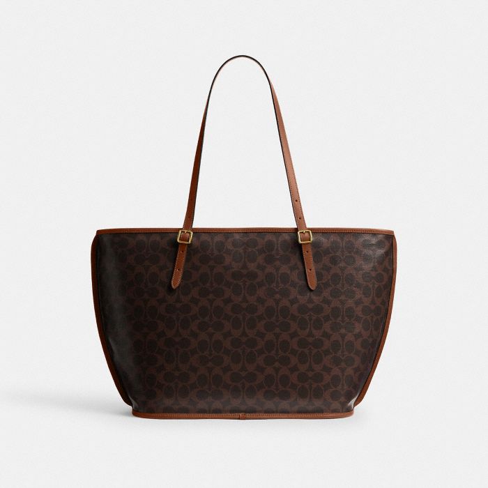 TAXI TOTE BAG IN SIGNATURE CANVAS