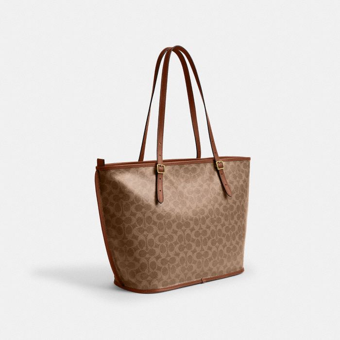 TAXI TOTE BAG IN SIGNATURE CANVAS