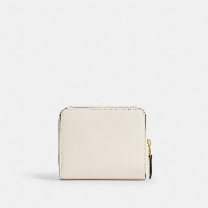 Refined Calf Leather Essential Billfold Wallet With Sticker Print