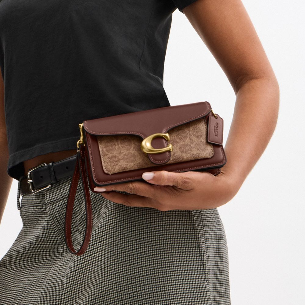 TABBY CHAIN CROSSBODY BAG 19 IN SIGNATURE CANVAS