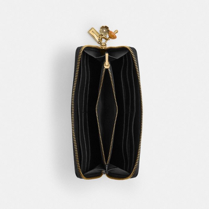 ESSENTIAL 掛件裝飾纖巧型風琴褶拉鍊皮夾