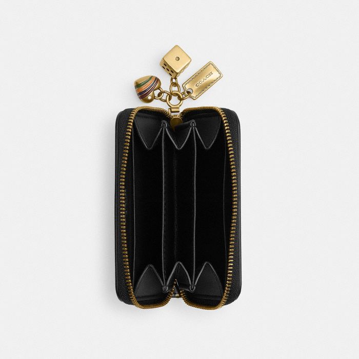 ESSENTIAL 掛件裝飾小號環繞式拉鍊皮夾