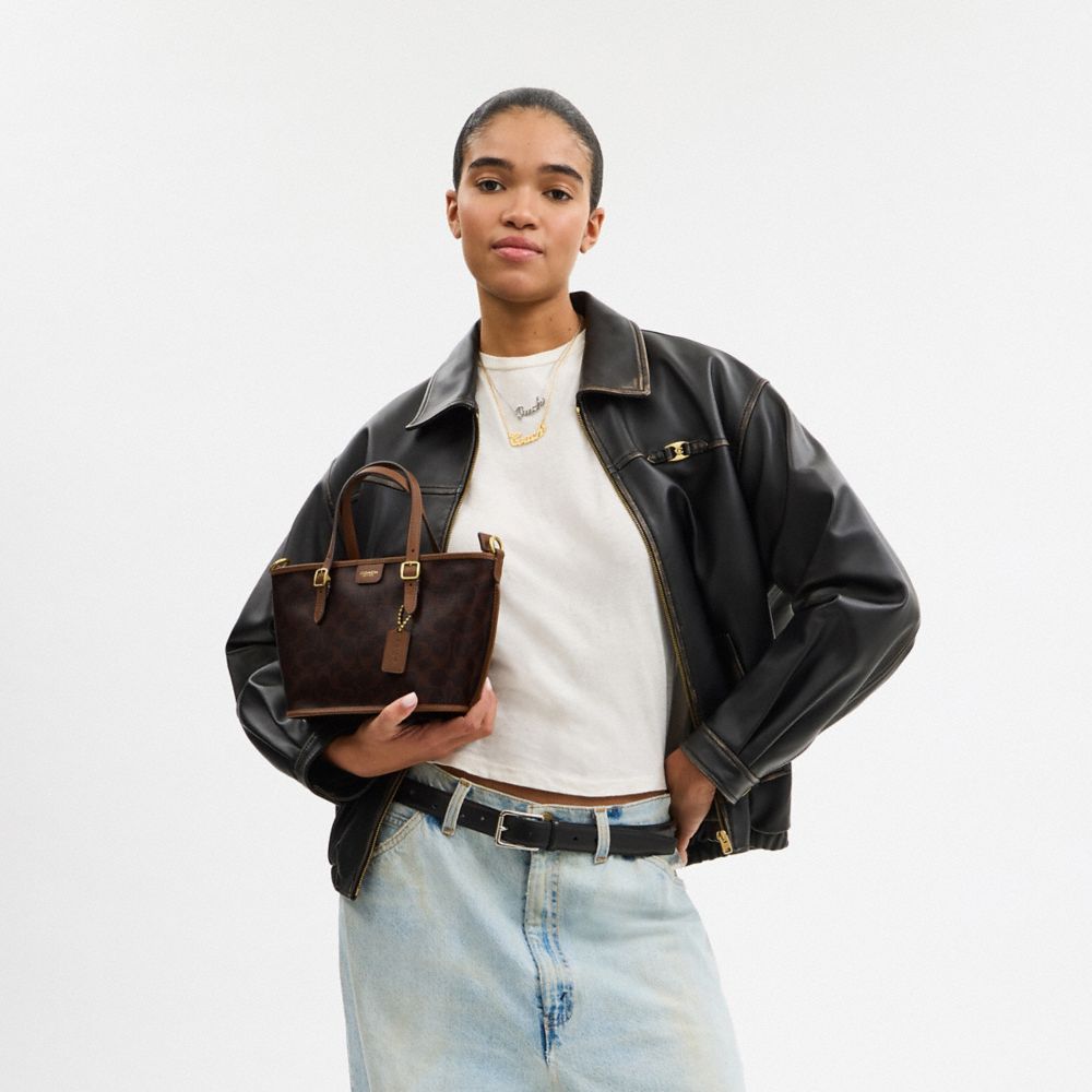 TAXI 21 經典 SIGNATURE 帆布托特手袋