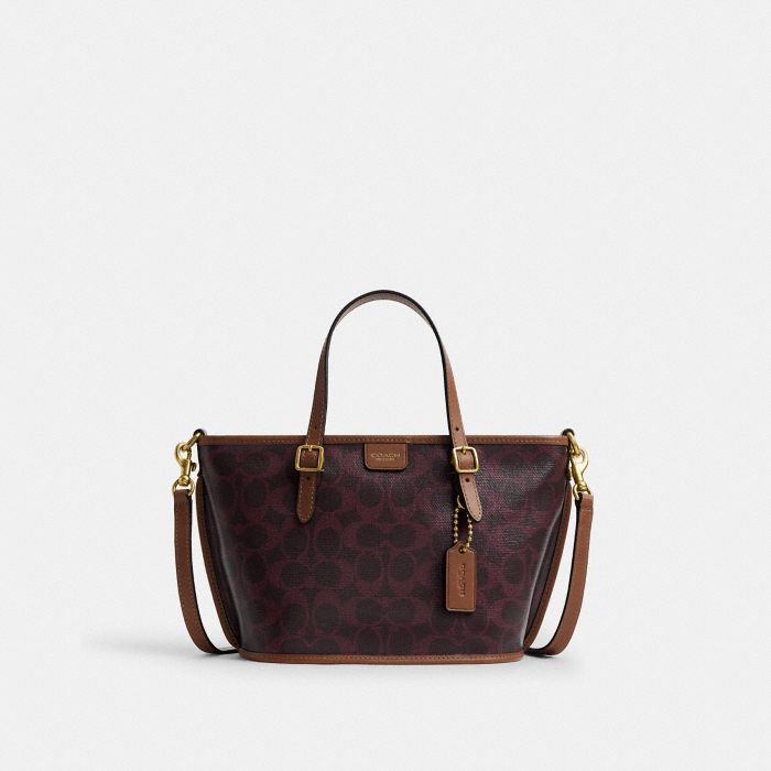 TAXI TOTE BAG 21 IN SIGNATURE CANVAS