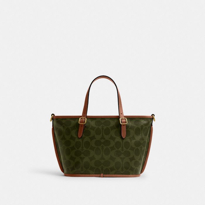 TAXI TOTE BAG 21 IN SIGNATURE CANVAS