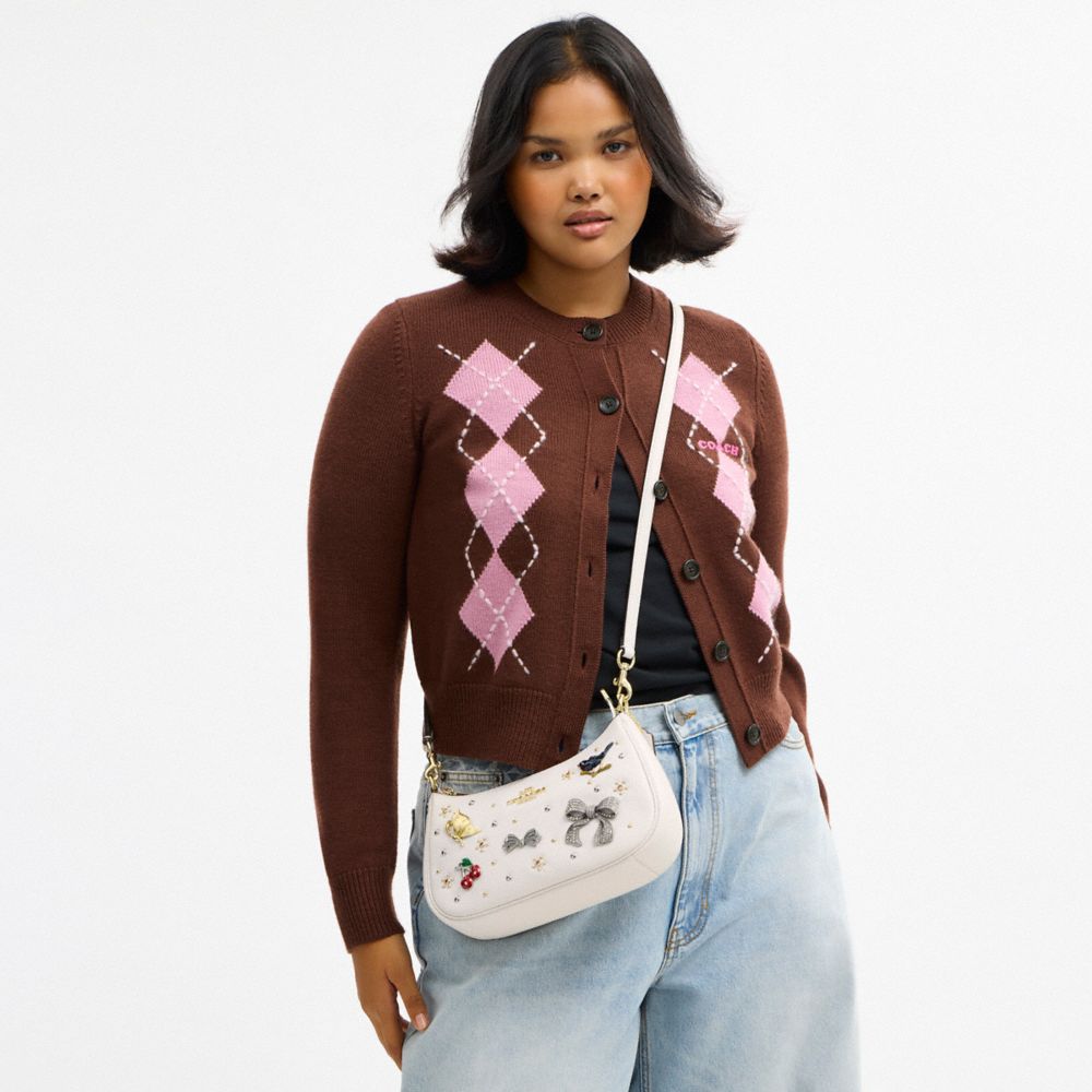 TERI SHOULDER BAG WITH PINS