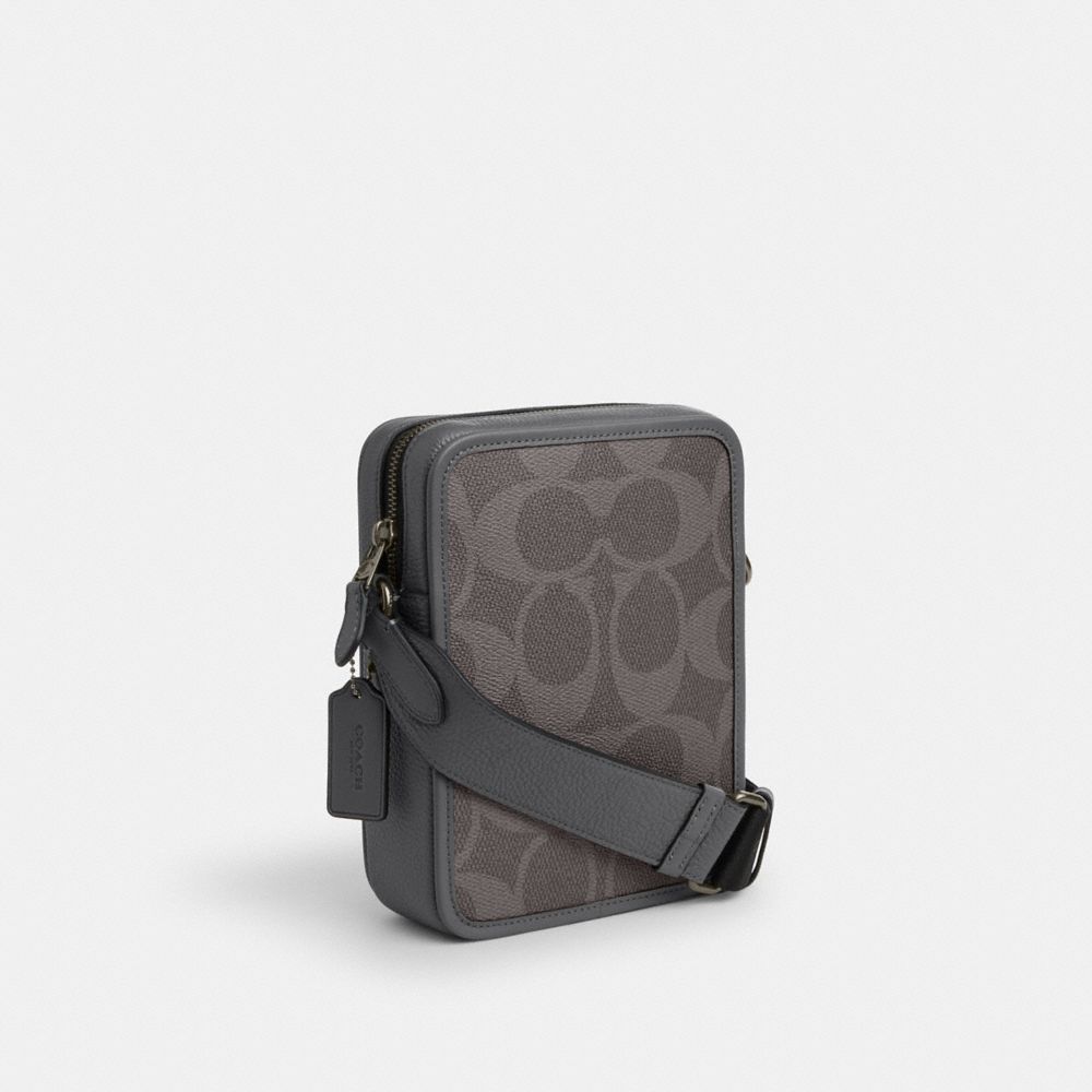 SULLIVAN CROSSBODY BAG IN MAXI SIGNATURE CANVAS WITH PATCHES