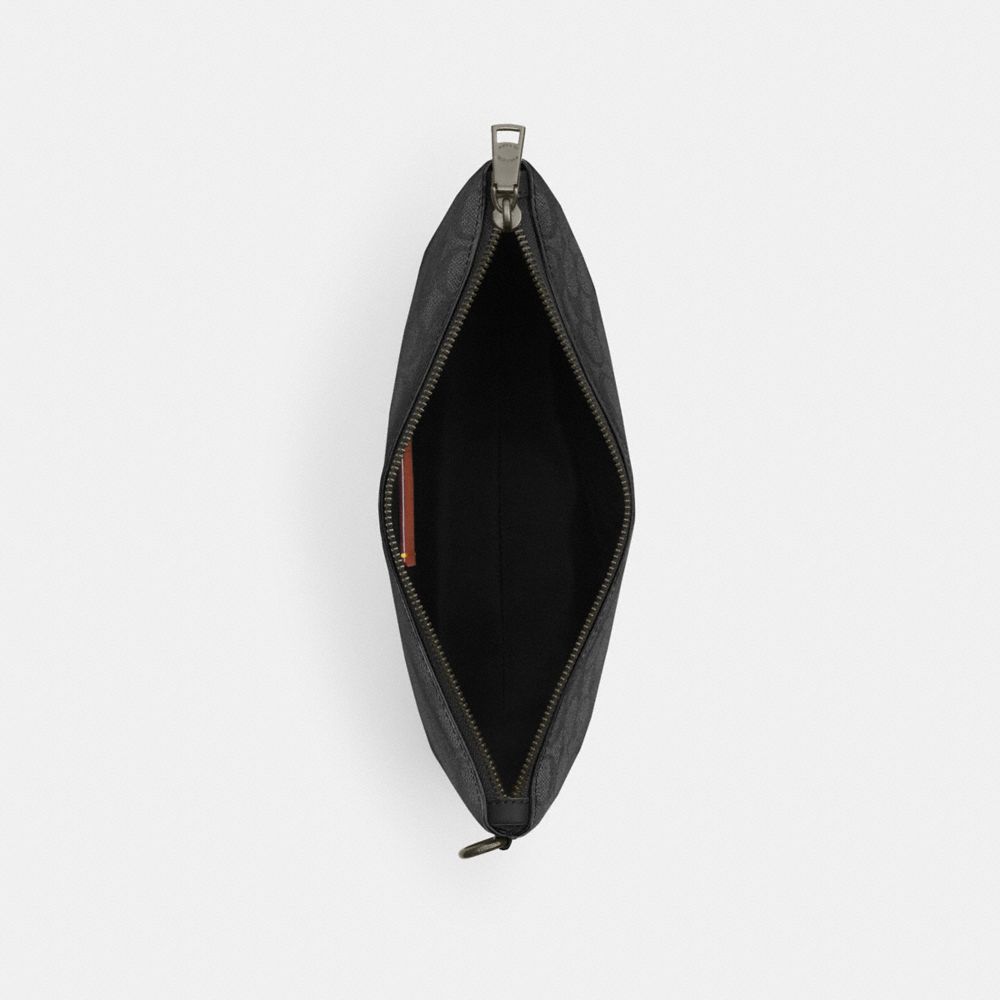 POUCH IN SIGNATURE CANVAS