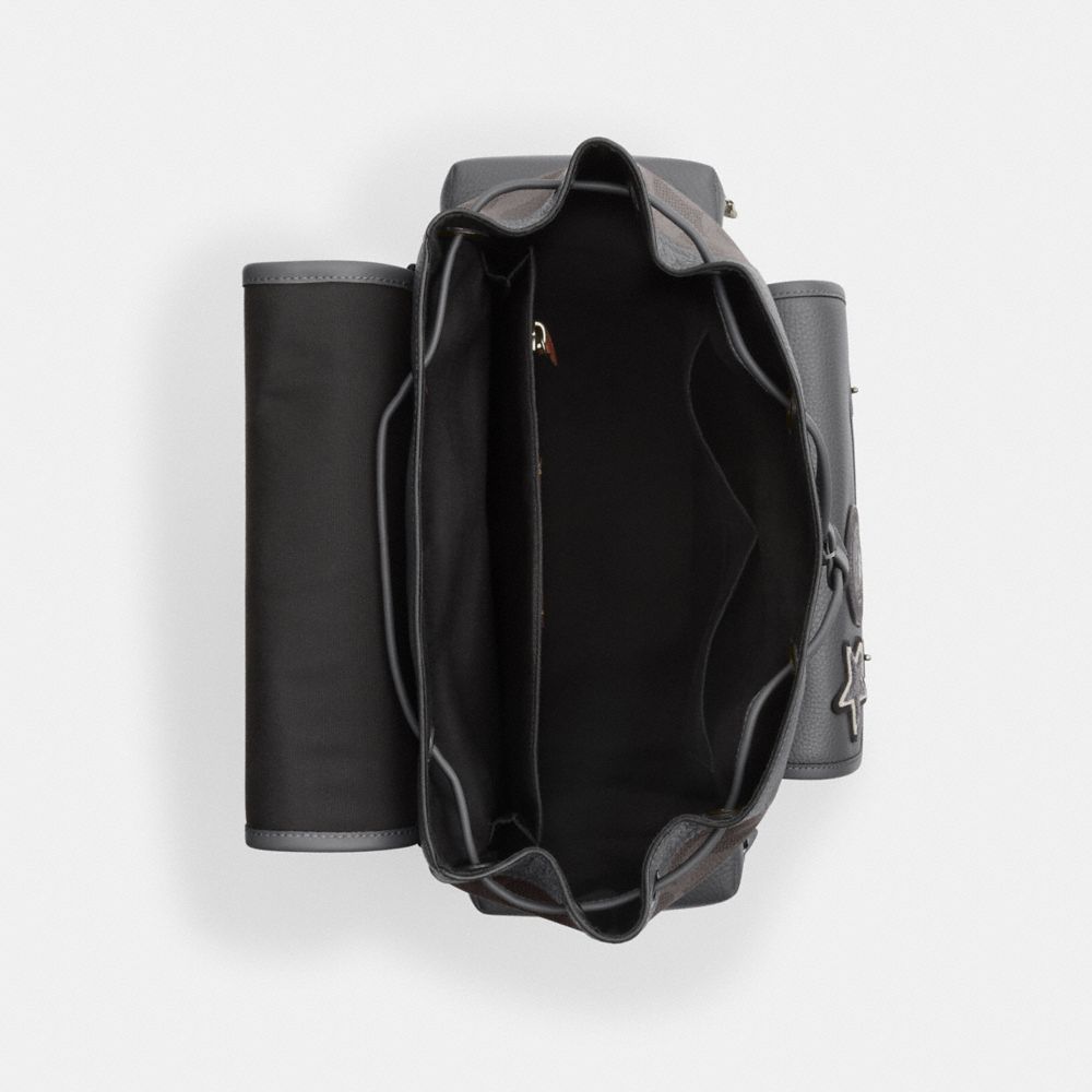 SPRINT BACKPACK IN MAXI SIGNATURE CANVAS WITH PATCHES