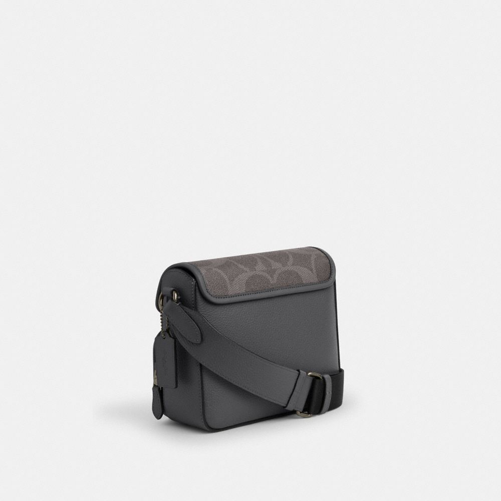 SULLIVAN FLAP CROSSBODY BAG IN MAXI SIGNATURE CANVAS WITH PATCHES