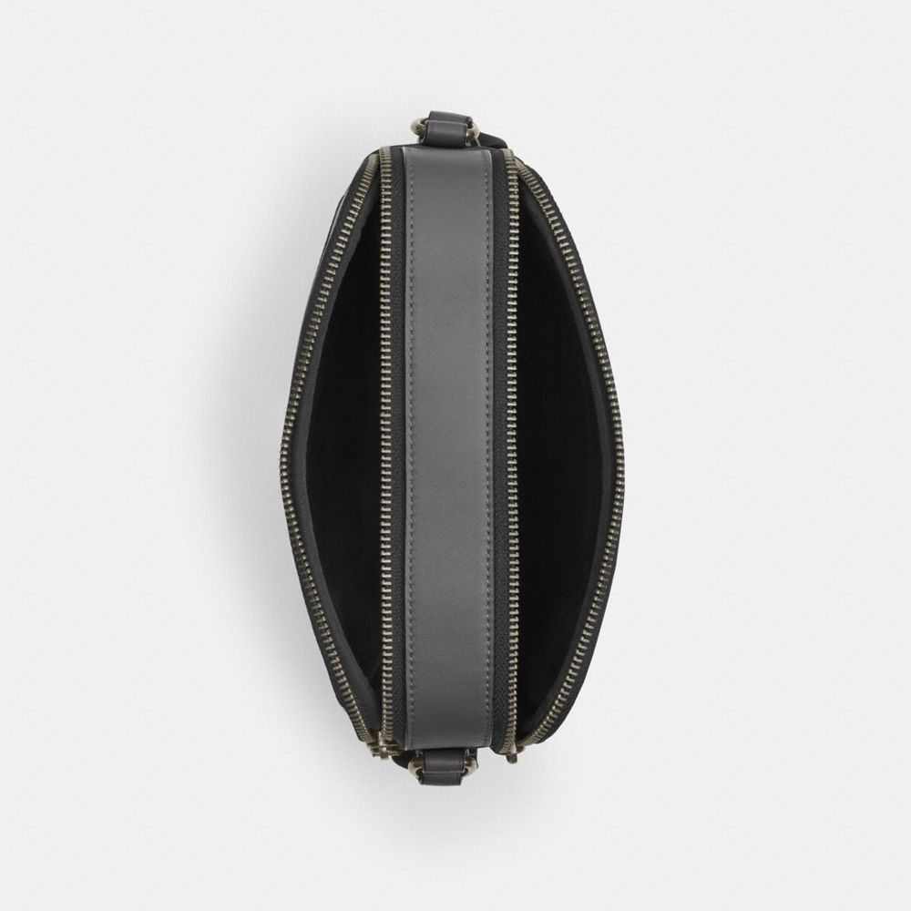 GRAHAM CROSSBODY BAG IN SIGNATURE CANVAS WITH VARSITY STRIPE