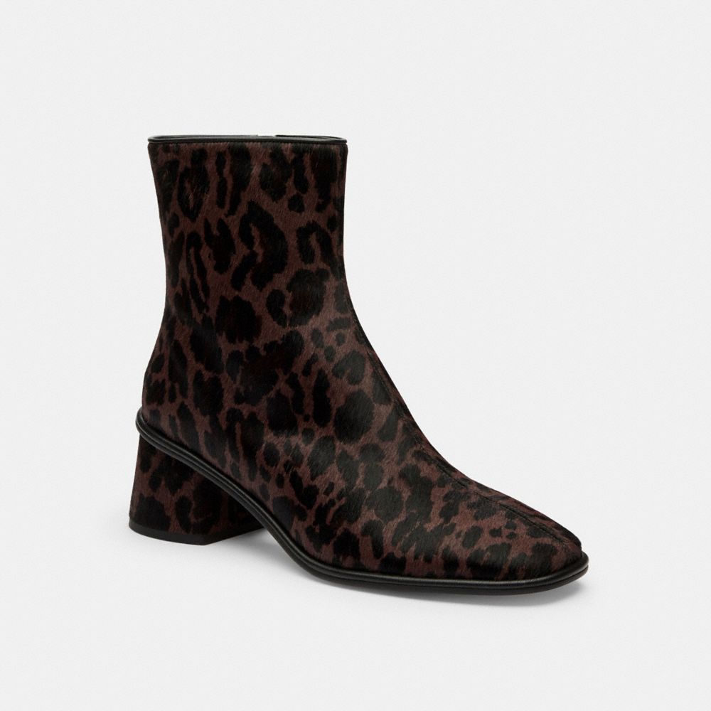 COACH CCH44 Gigi Bootie With Leopard Print DARK LEOPARD