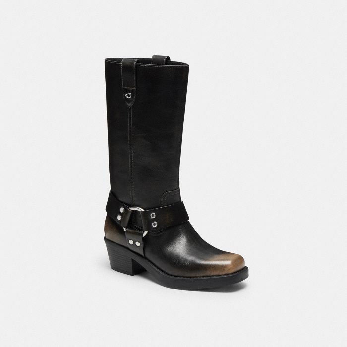 HARNESS BOOT IN LOVED LEATHER