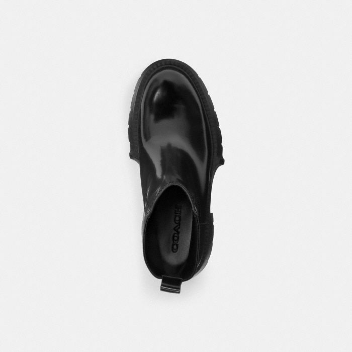 LEAH 厚底切爾西短靴