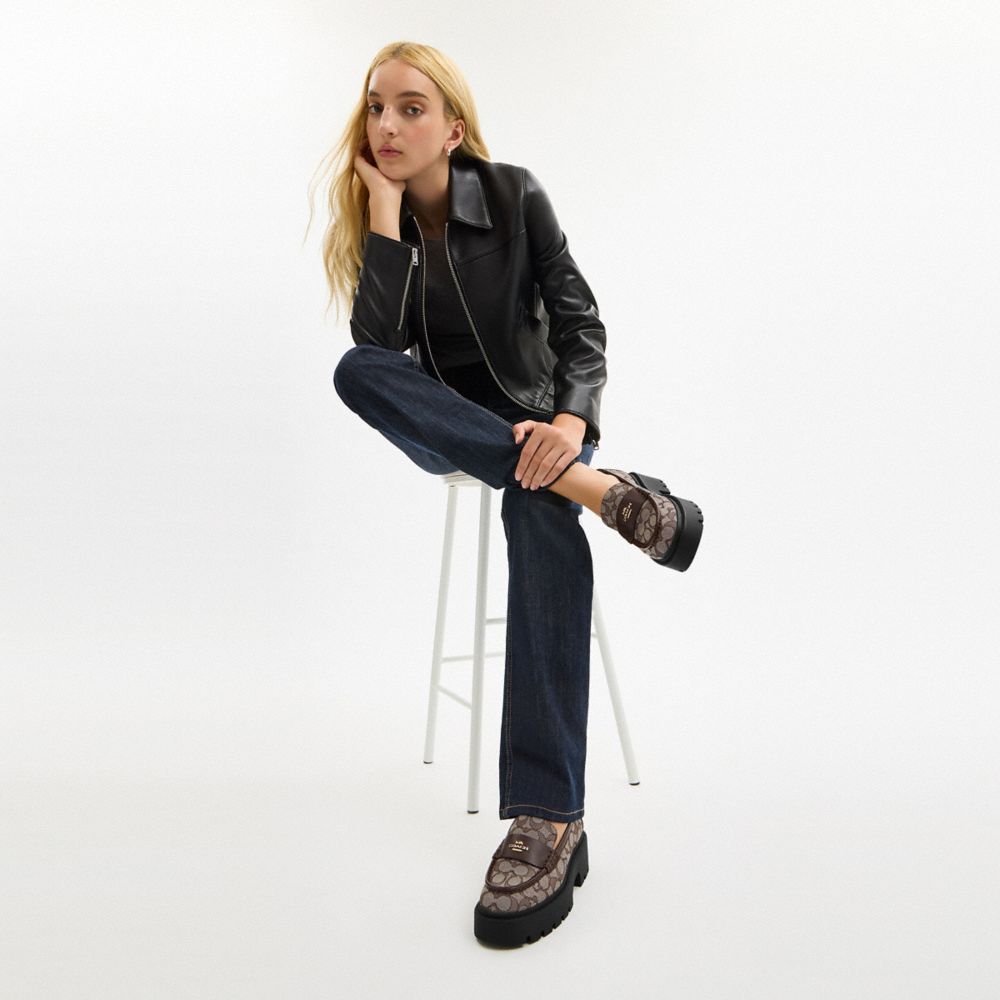 LUCY LOAFER IN SIGNATURE JACQUARD