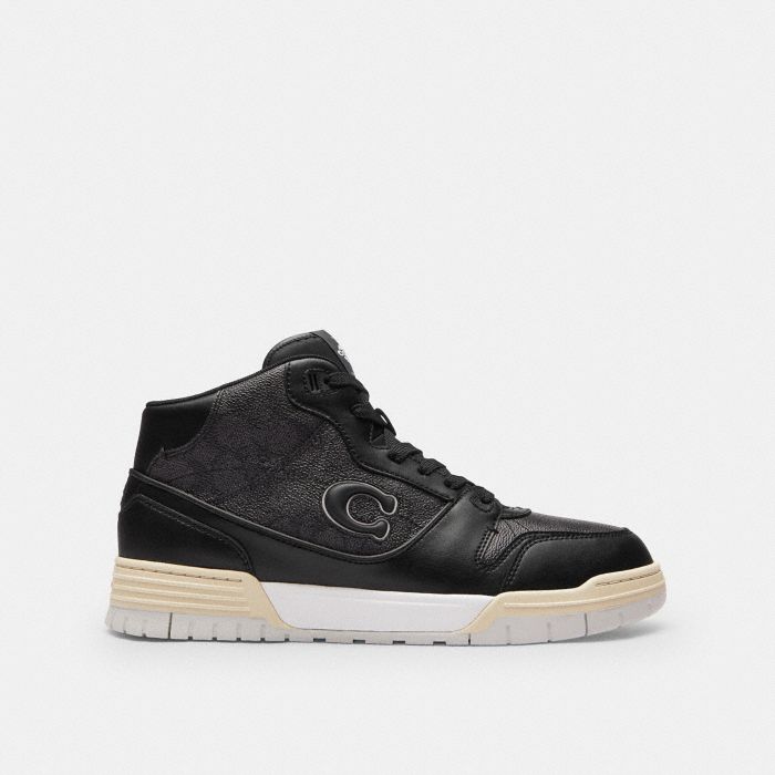 SOHO MID TOP SNEAKER IN SIGNATURE CANVAS