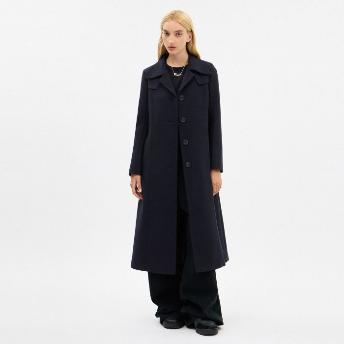 LONG WOOL TRENCH COAT