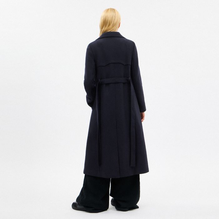 LONG WOOL TRENCH COAT