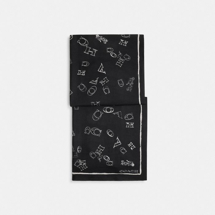 SCATTERED COACH PRINT WRAP