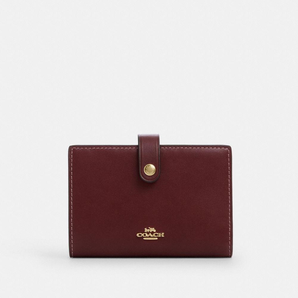 COACH CCL71 2-In-1 Wallet Gold/Maroon