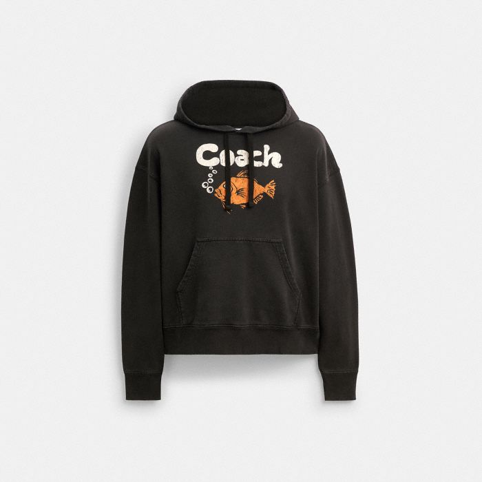 FISH GRAPHIC HOODIE