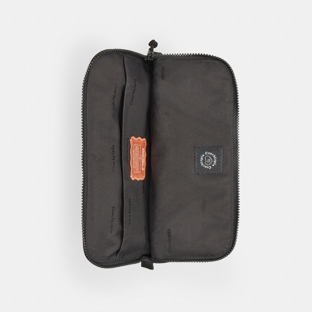 Coachtopia Loop Laptop Sleeve With Wavy Quilting In Gingham