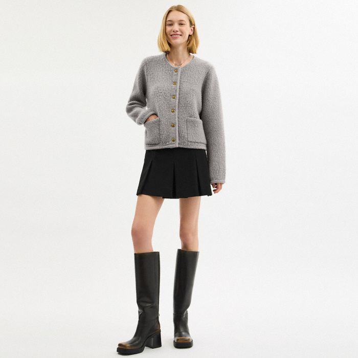 BRUSHED HERITAGE CARDIGAN