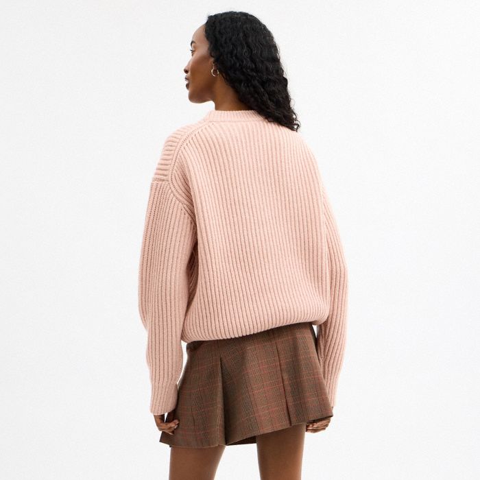 CARROT GRAPHIC CHUNKY CREWNECK SWEATER