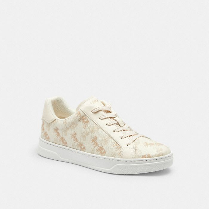 HIGH LINE SNEAKER WITH HORSE AND CARRIAGE PRINT