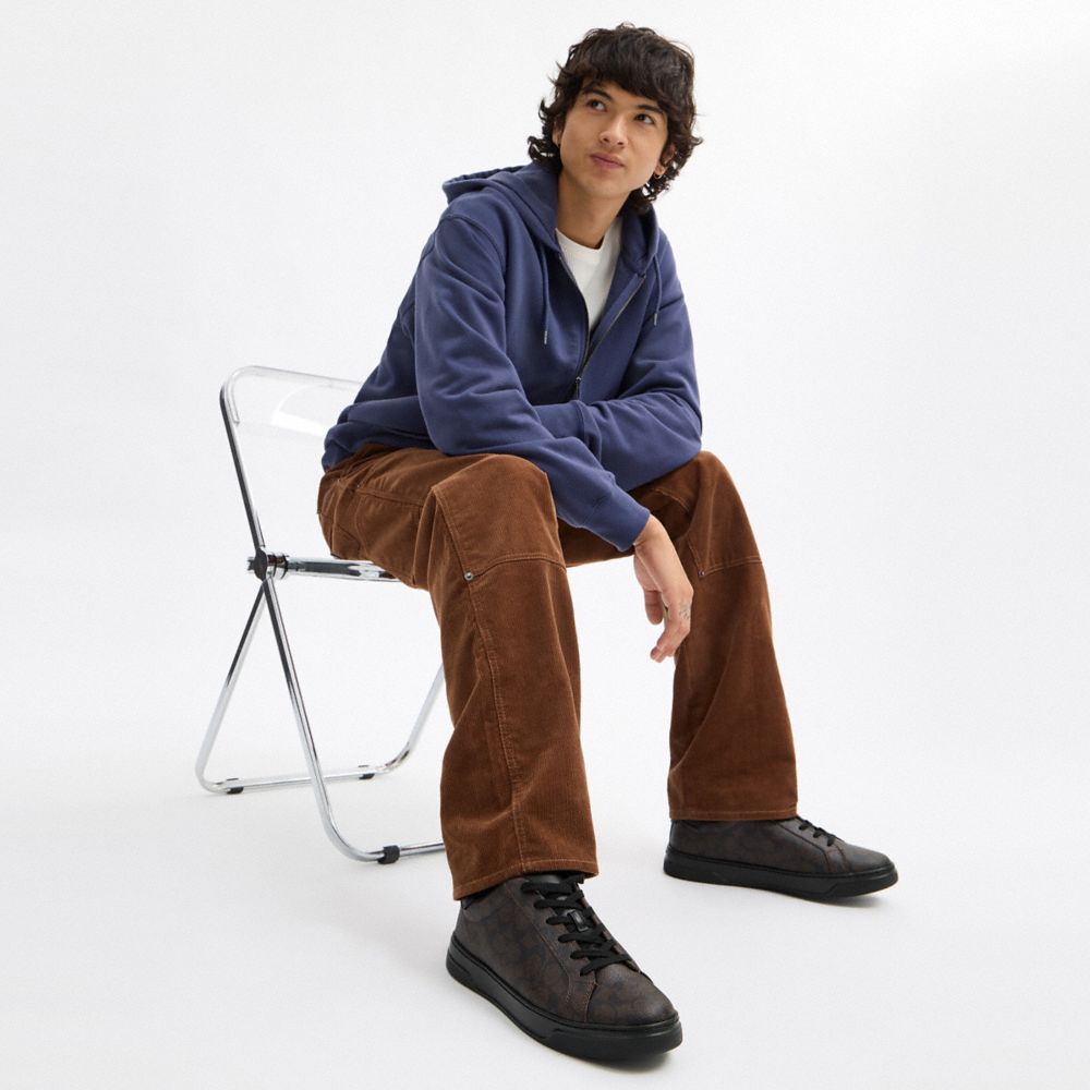 HIGH LINE SNEAKER IN SIGNATURE CANVAS