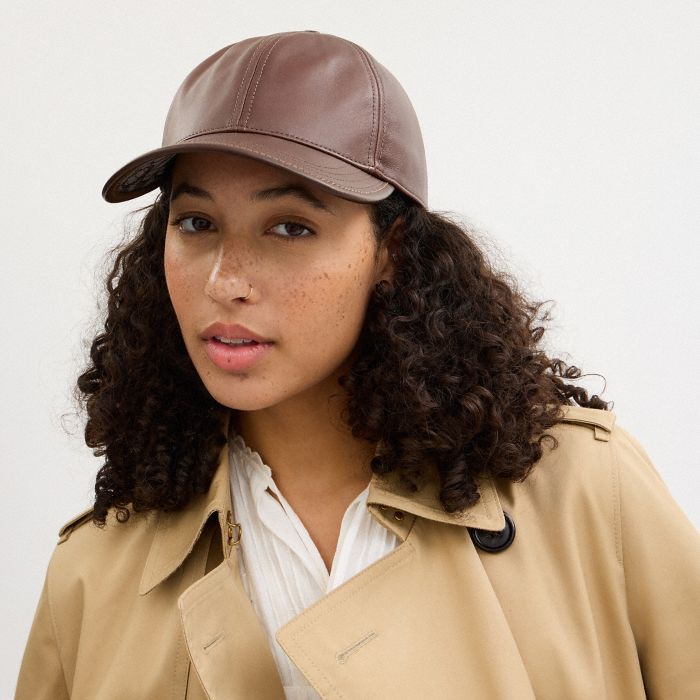 LEATHER BASEBALL HAT