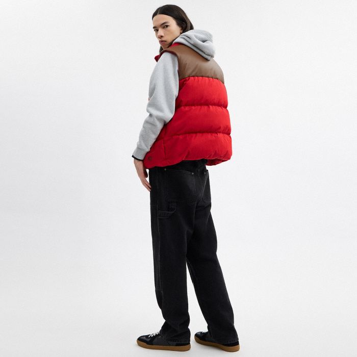 混合材質羽絨背心