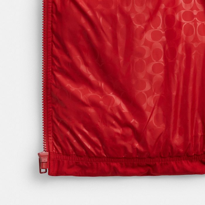 混合材質羽絨背心