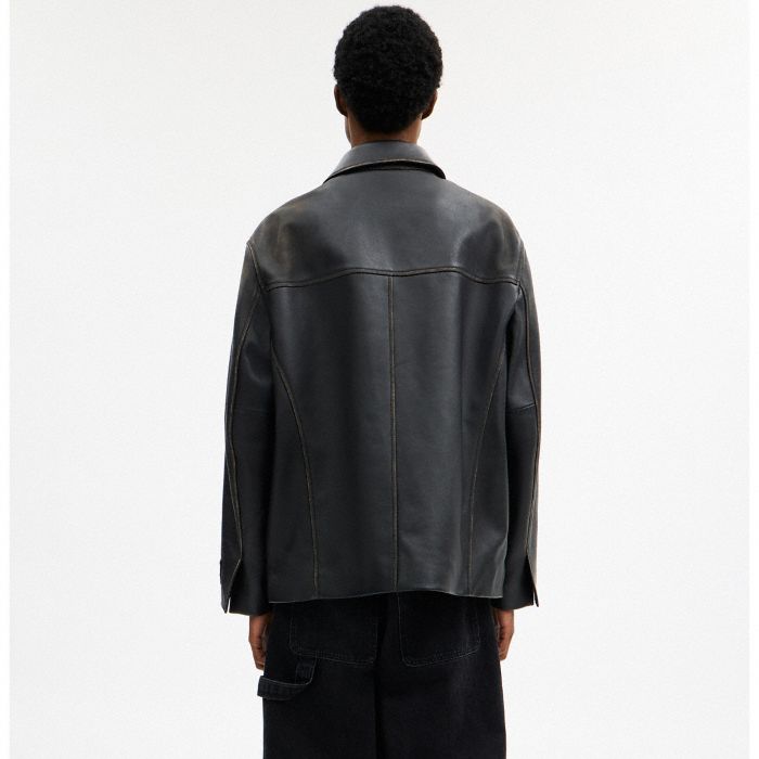 LOVED LEATHER SHIRT JACKET