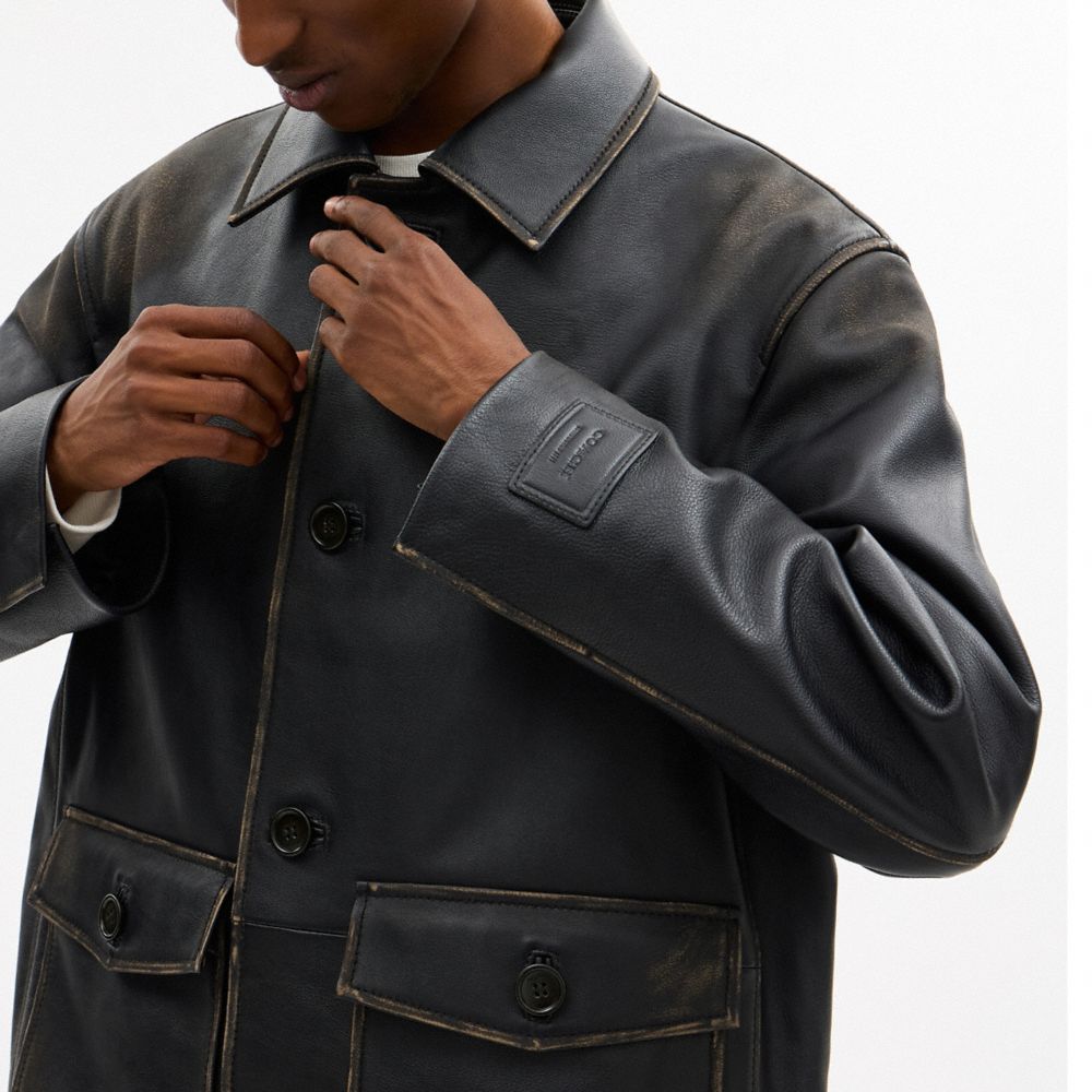 復古摯愛皮革外套