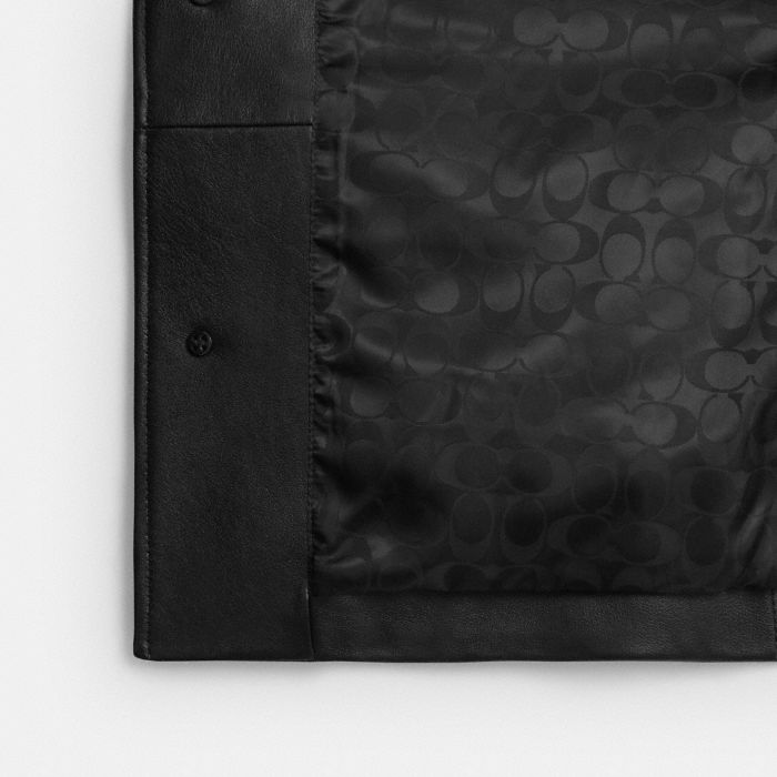 LOVED LEATHER SHIRT JACKET