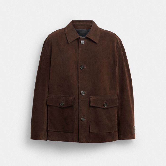 SUEDE SHIRT JACKET