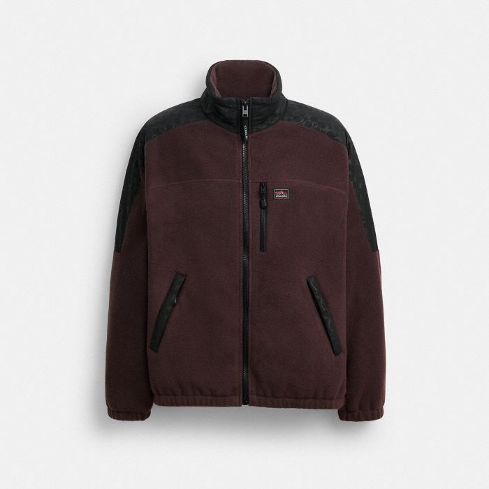 ZIP FRONT FLEECE JACKET