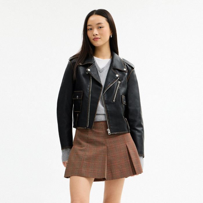 LOVED LEATHER MOTO JACKET