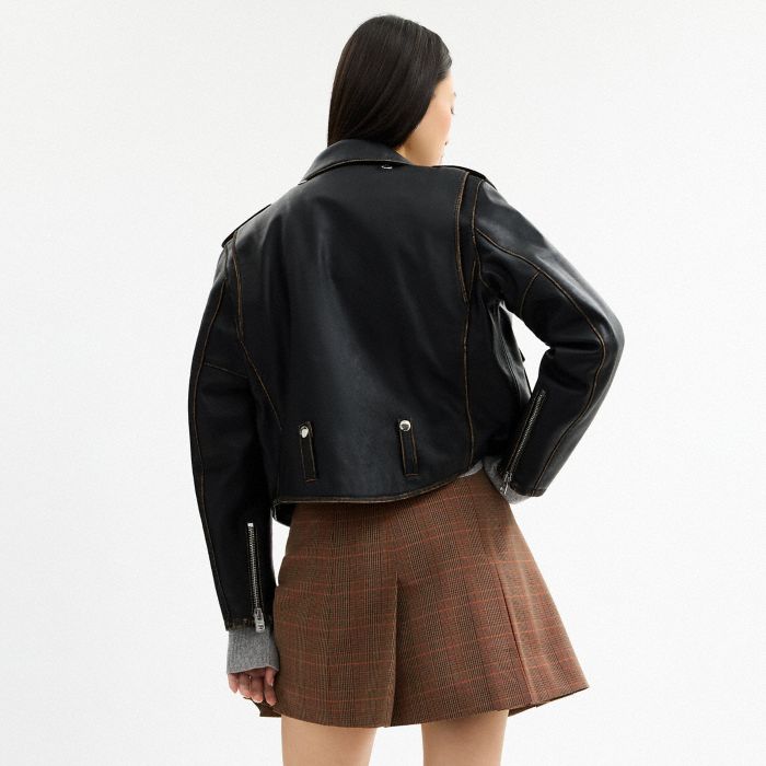 LOVED LEATHER MOTO JACKET