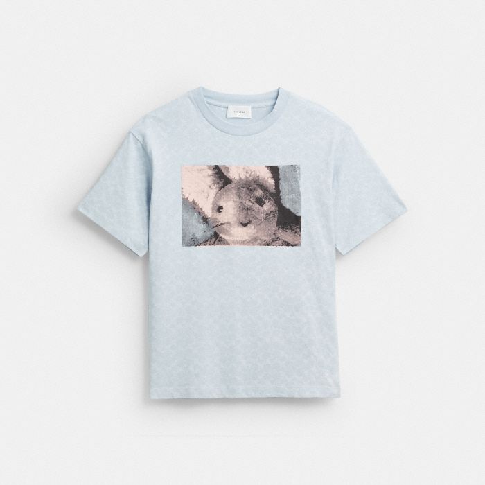 BUNNY GRAPHIC SIGNATURE RELAXED T-SHIRT