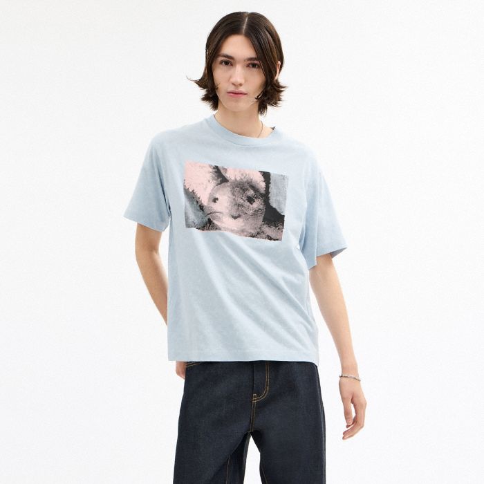 BUNNY GRAPHIC SIGNATURE RELAXED T-SHIRT