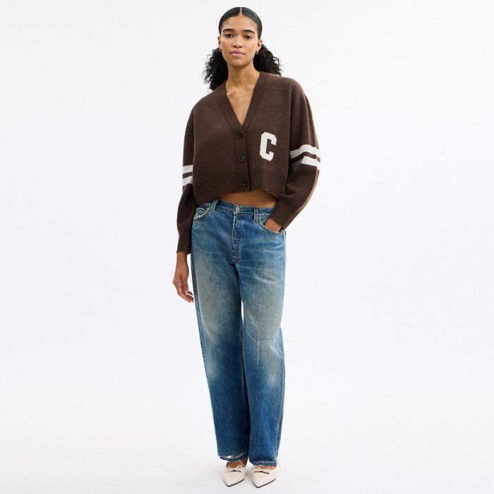 HORSE AND CARRIAGE CROPPED CARDIGAN