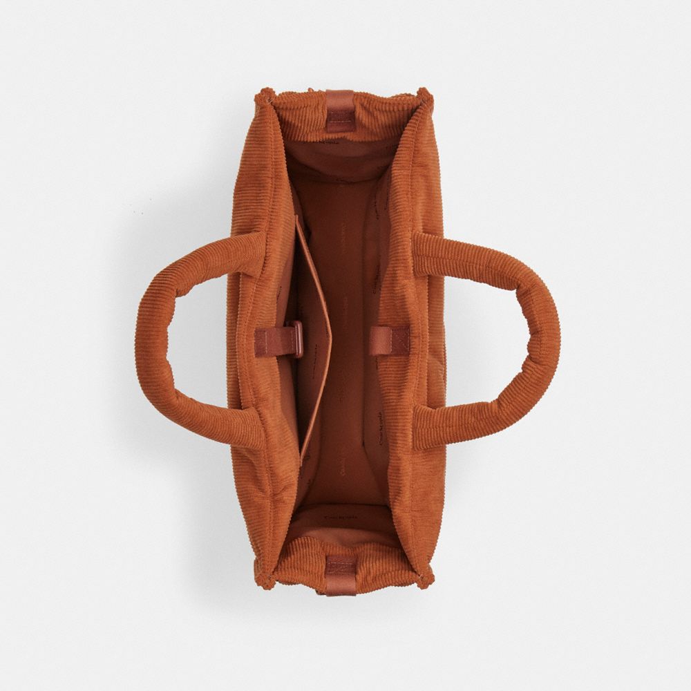 Coachtopia Loop Tote With Wavy Quilting In Corduroy