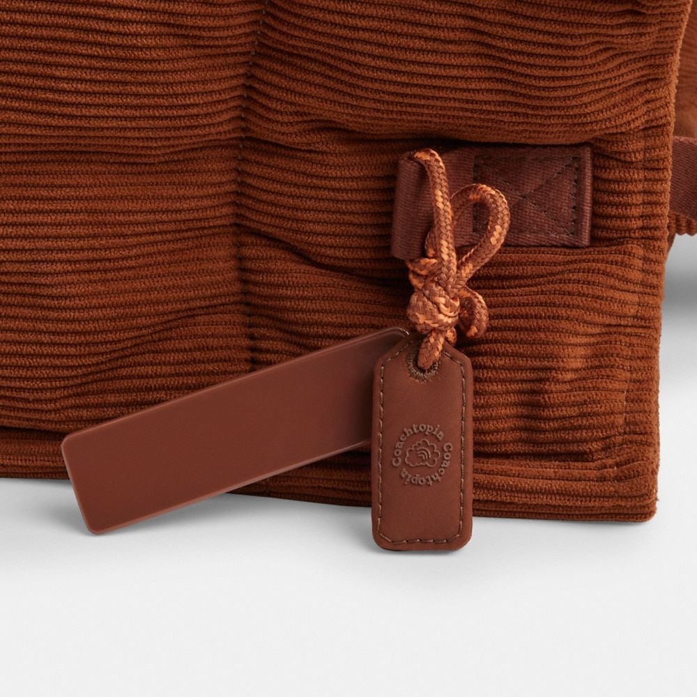 Coachtopia Loop Tote With Wavy Quilting In Corduroy