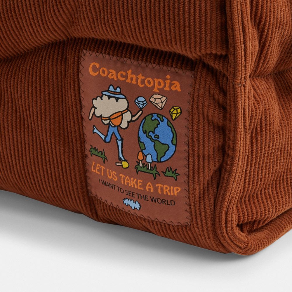 Coachtopia Loop Tote With Wavy Quilting In Corduroy