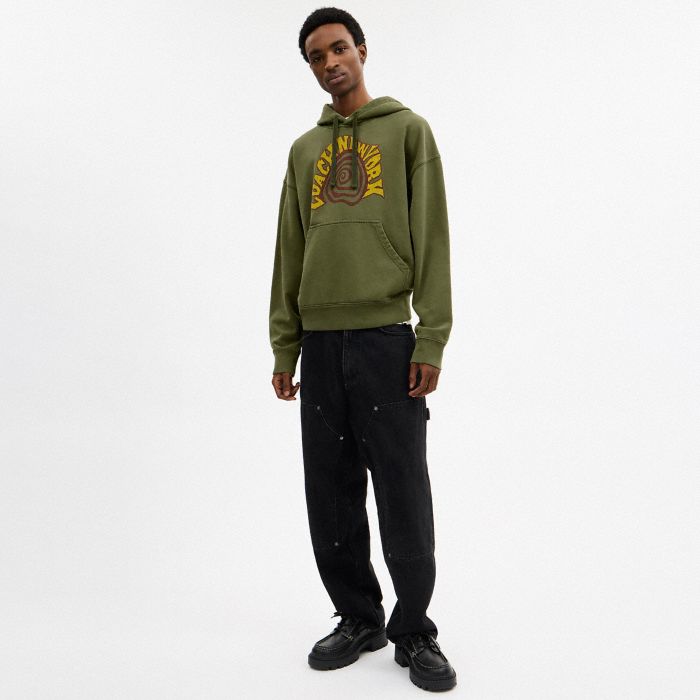 染色螺旋圖案連帽衫