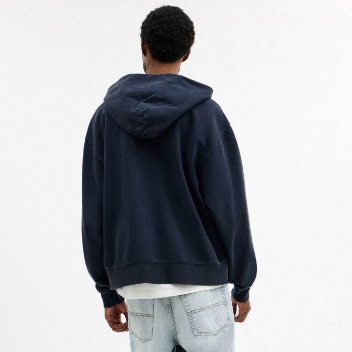 GARMENT DYED ZIP HOODIE