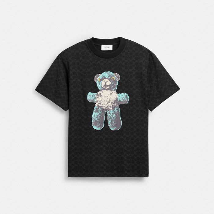 TEDDY GRAPHIC SIGNATURE RELAXED T-SHIRT